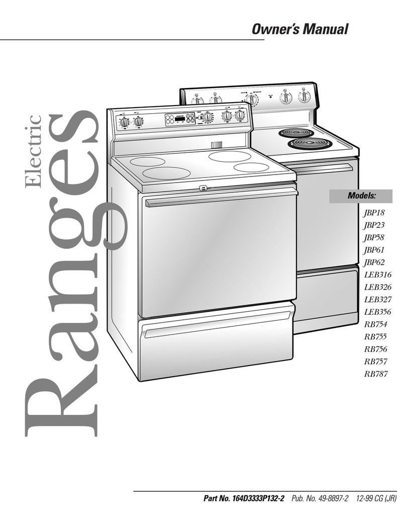 GE JBP18 User manual
