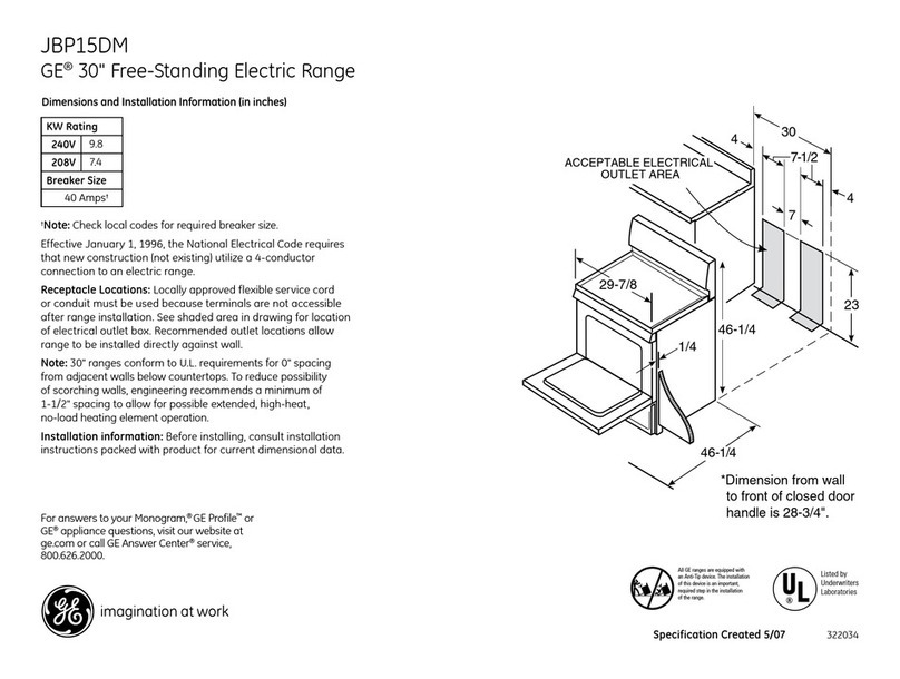 GE JBP15DMCC Manual