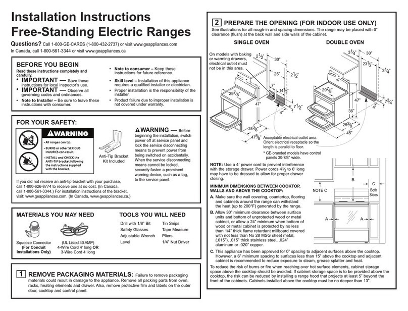 GE JB620SRSS User manual