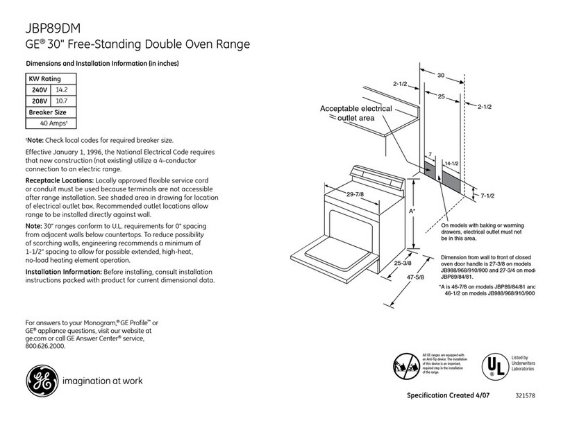 GE JBP89DM Manual