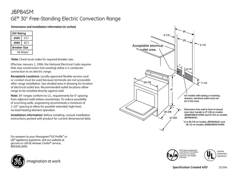 GE JBP84SMSS Manual