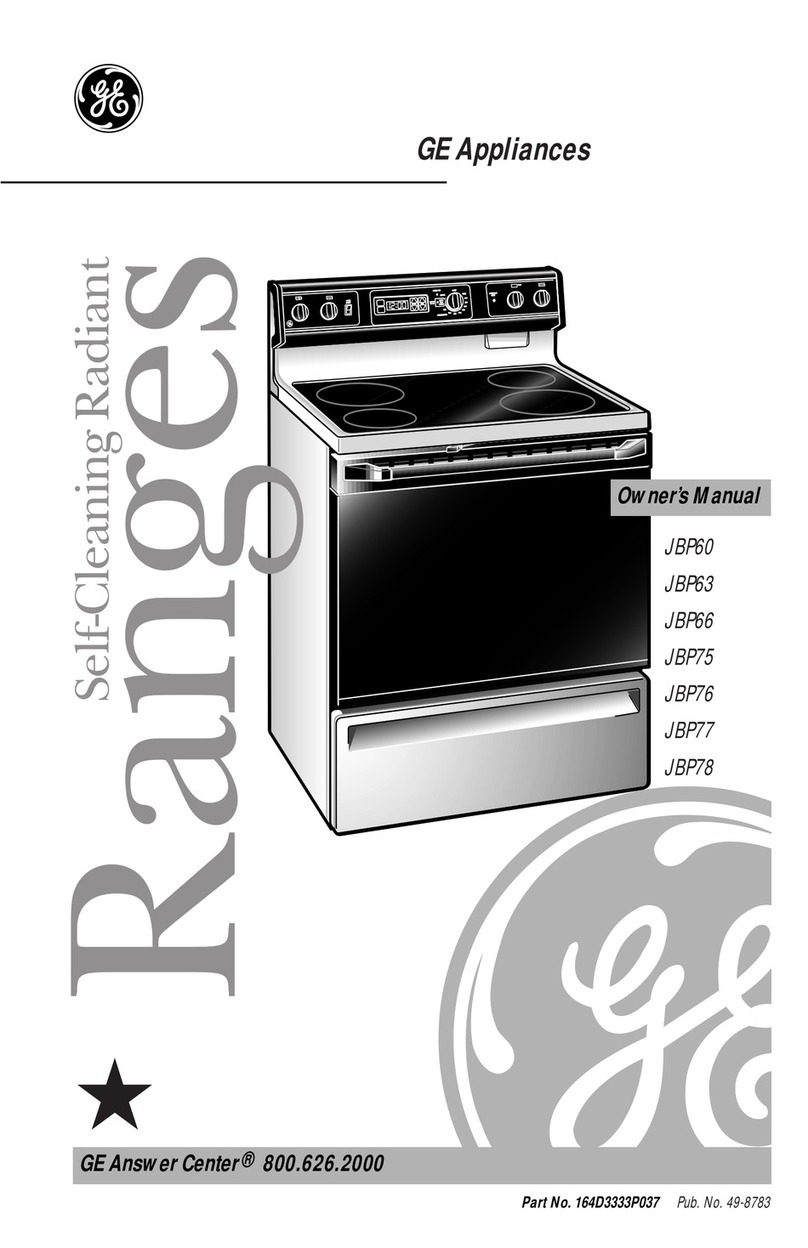 GE JBP63 User manual