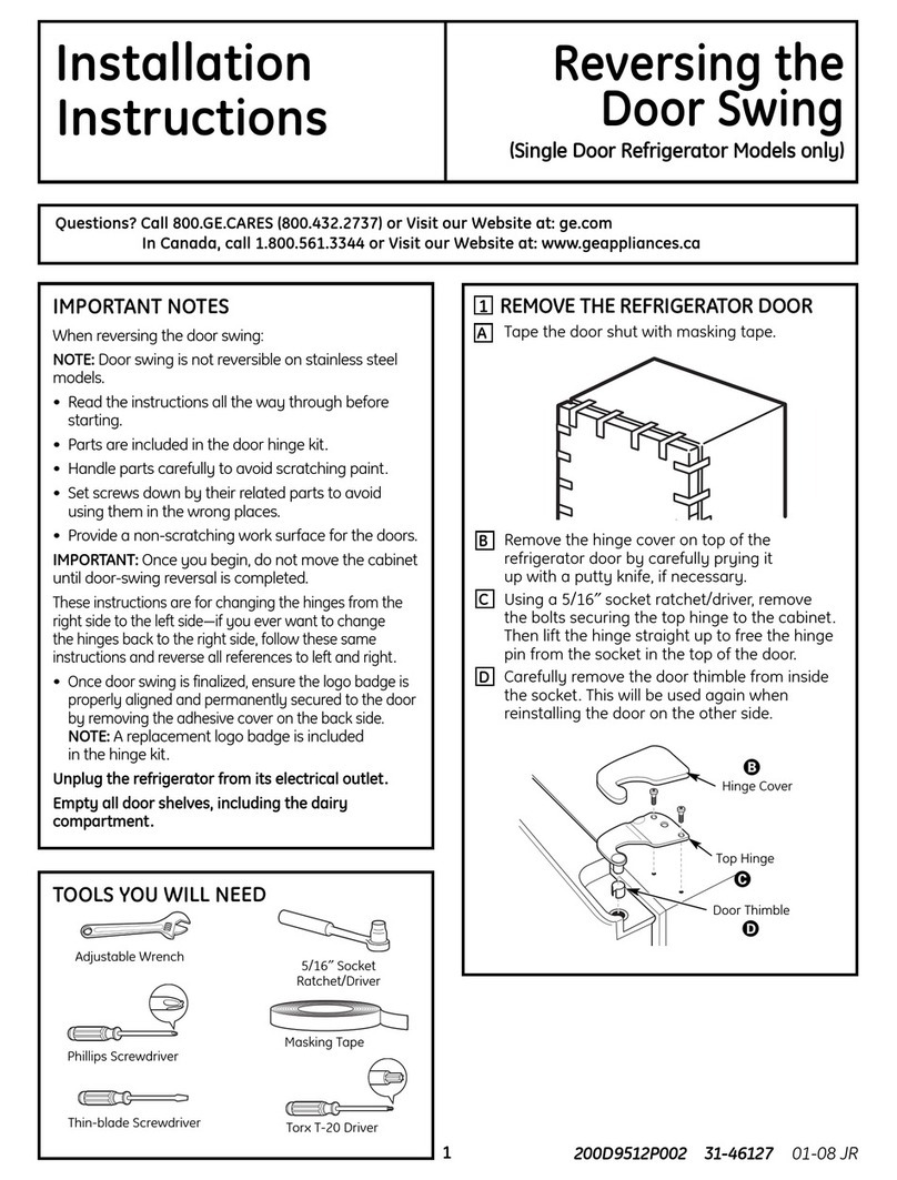GE GDSL0KCXLS User manual