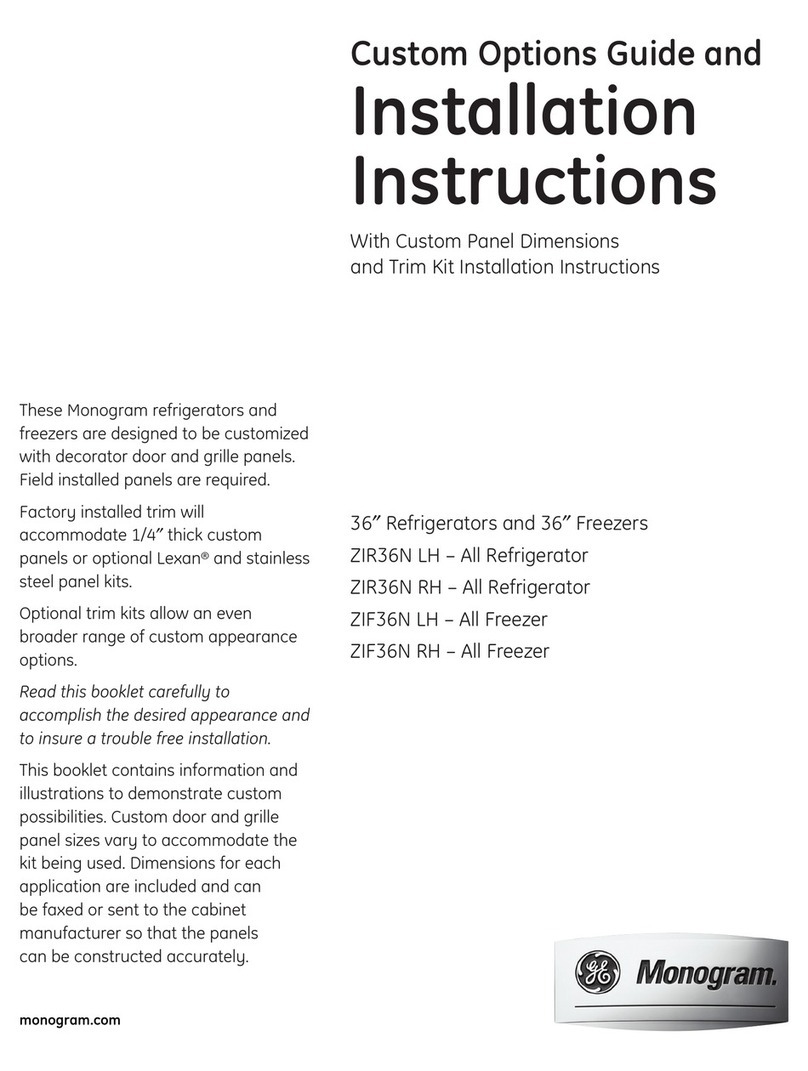 GE Monogram ZIF36N LH User manual