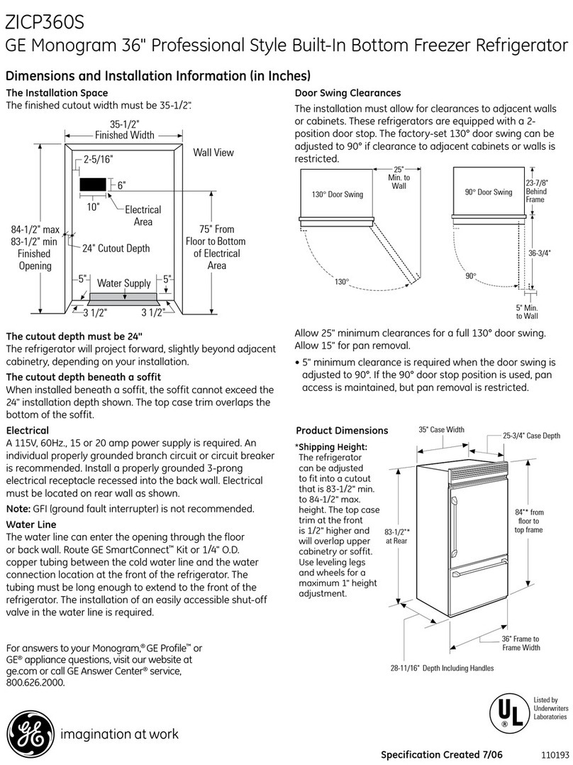GE Monogram ZICP360S Manual GE Monogram ZICP360S Manual
