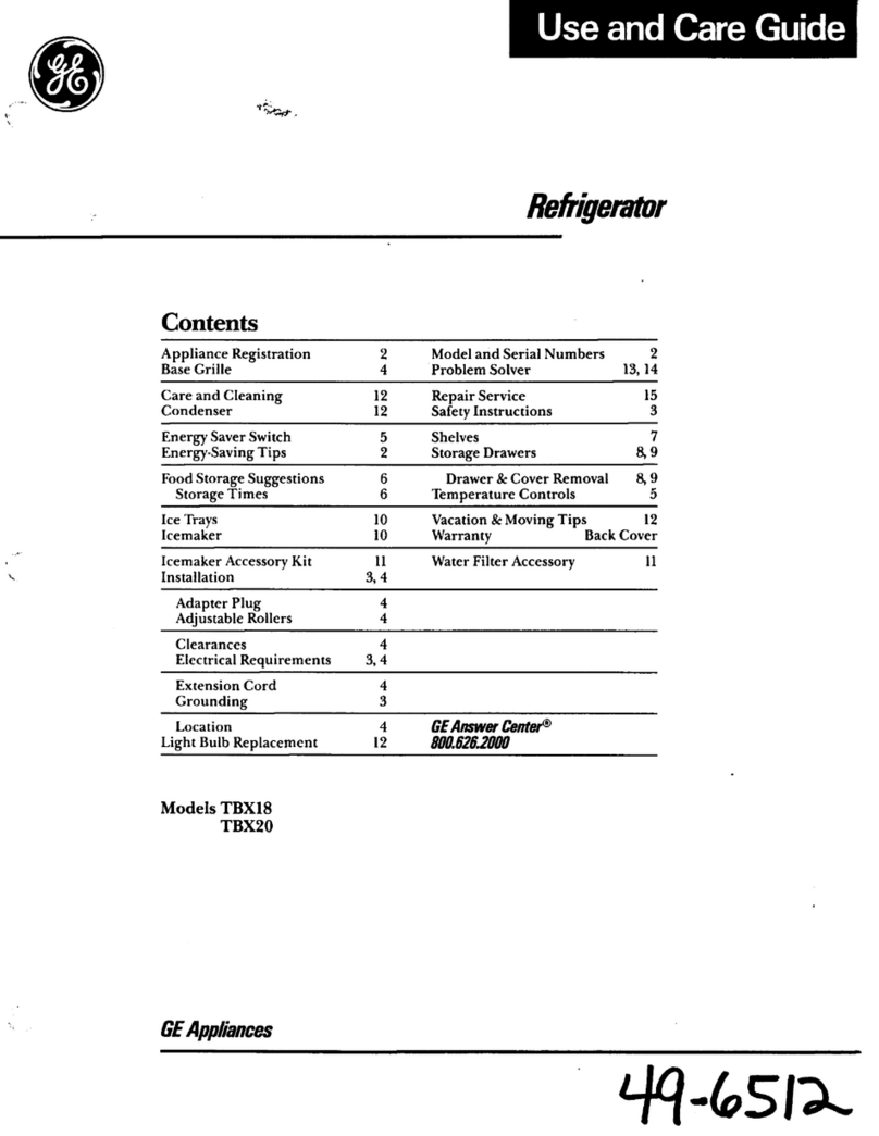 GE TBX18 User manual GE TBX18 User manual