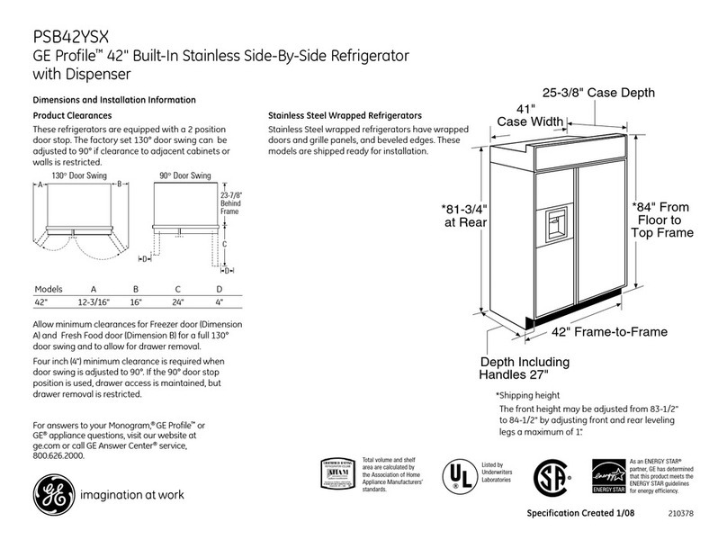 GE Profile PSB42YSXSS User manual