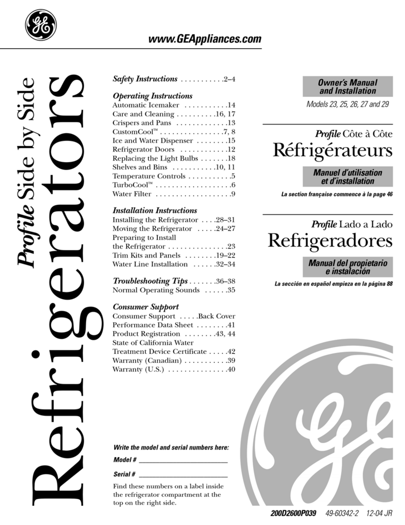 GE Profile 200D2600P039 Service manual