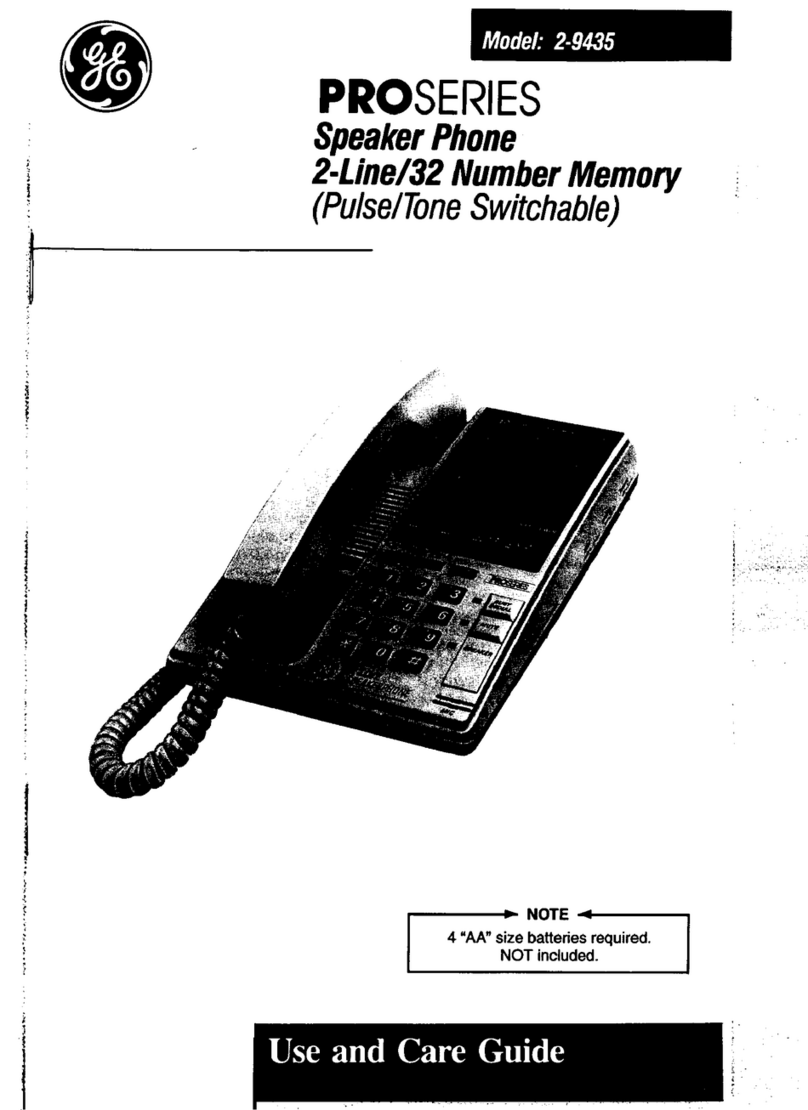 GE ProSeries 2-9435 User manual