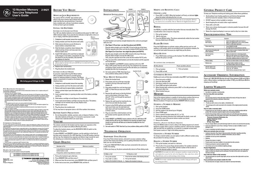 GE 2-942112 User manual