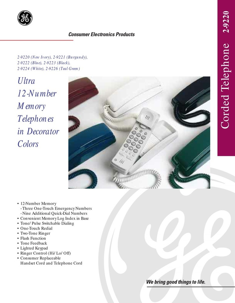 GE 2-9220 User manual