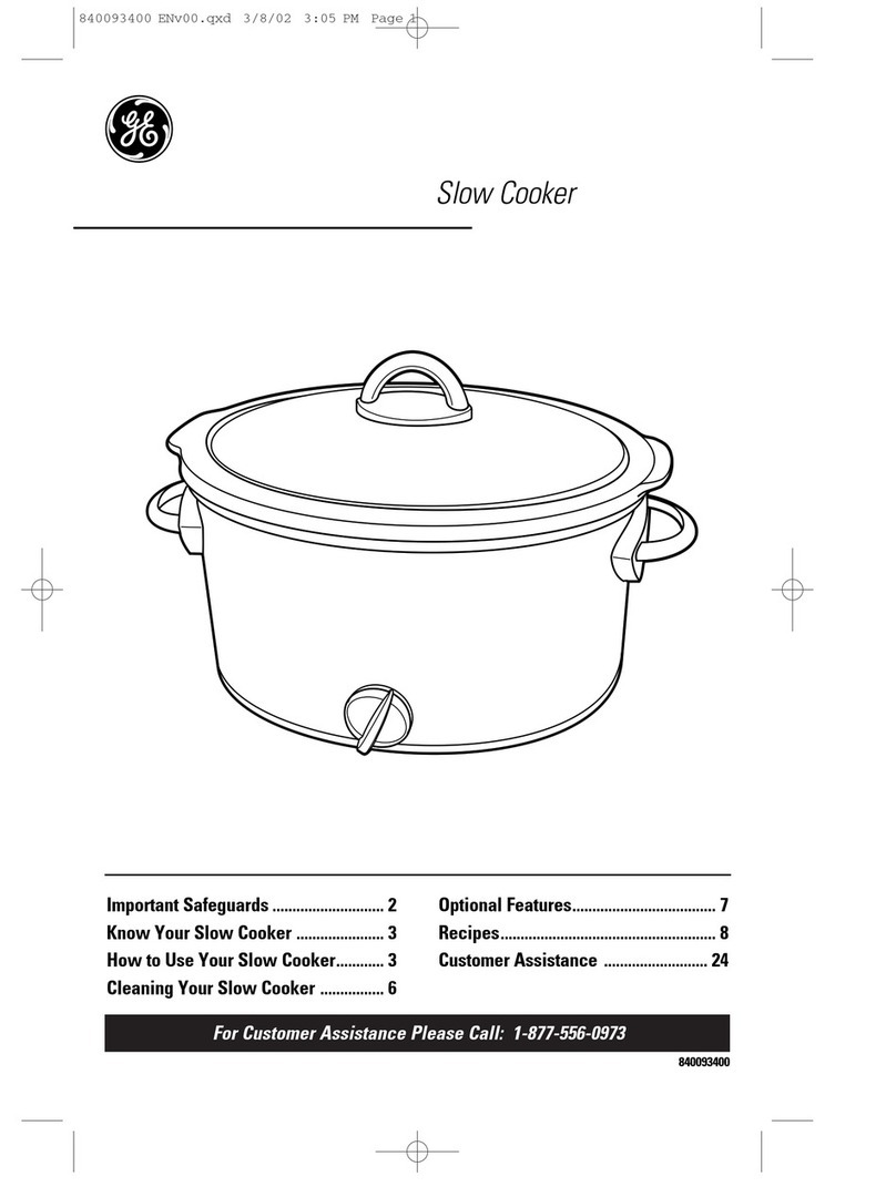 GE 106724 owner's manual