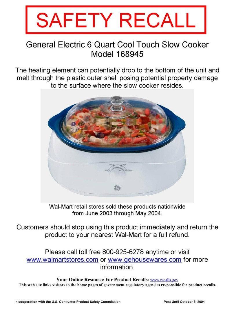 GE 168945 User manual