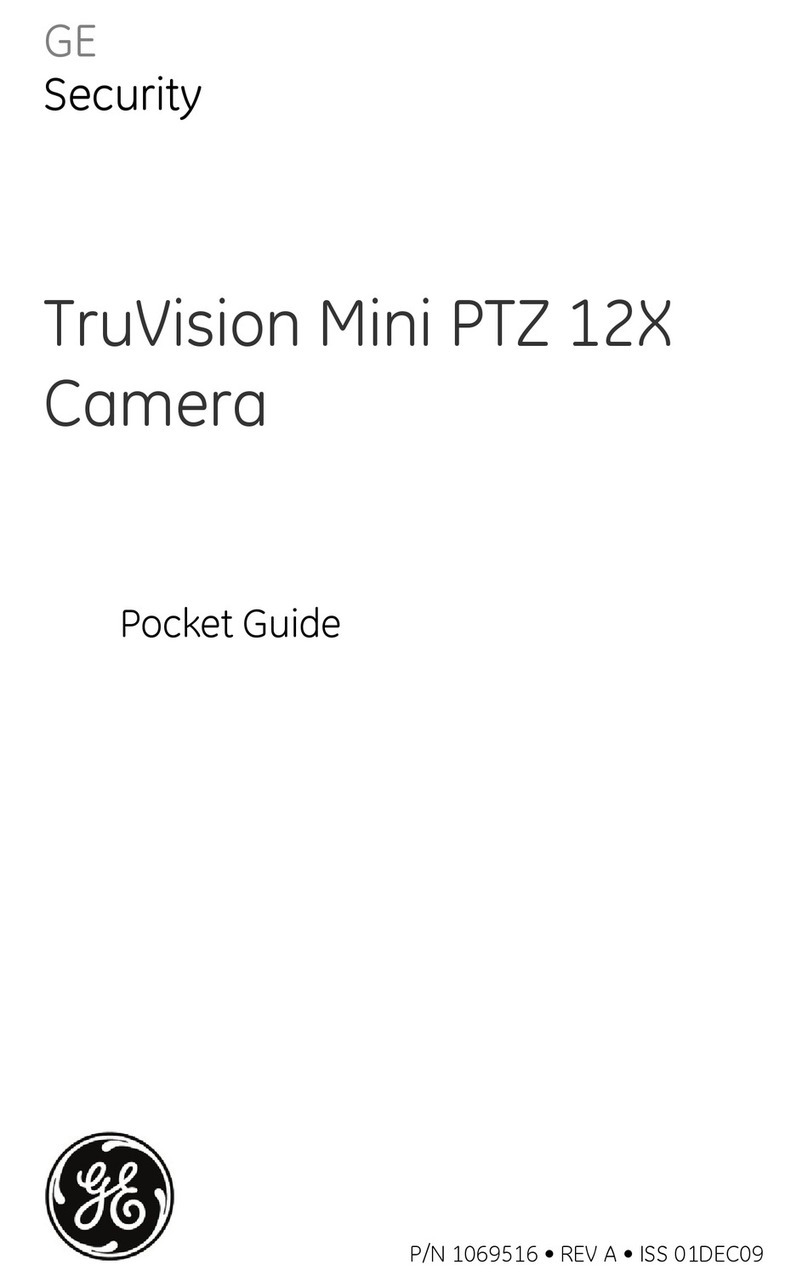 GE Security PTZ 12X Pocket guide