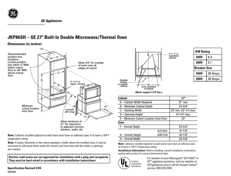 GE JKP86SHSS User instructions