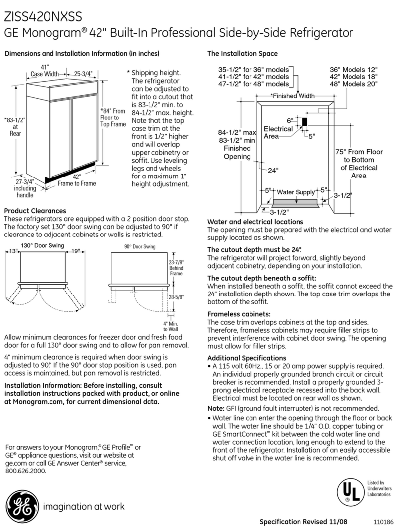 GE Monogram ZISS420NXSS Manual
