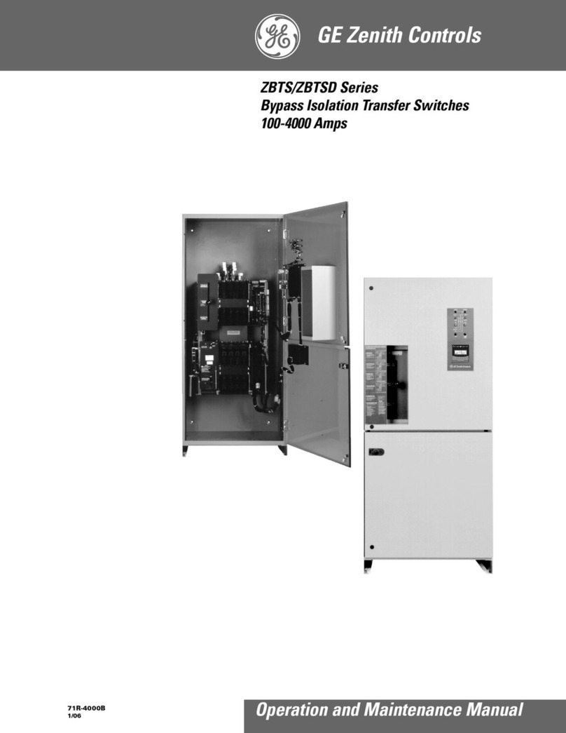 GE Zenith Controls ZBTS User manual