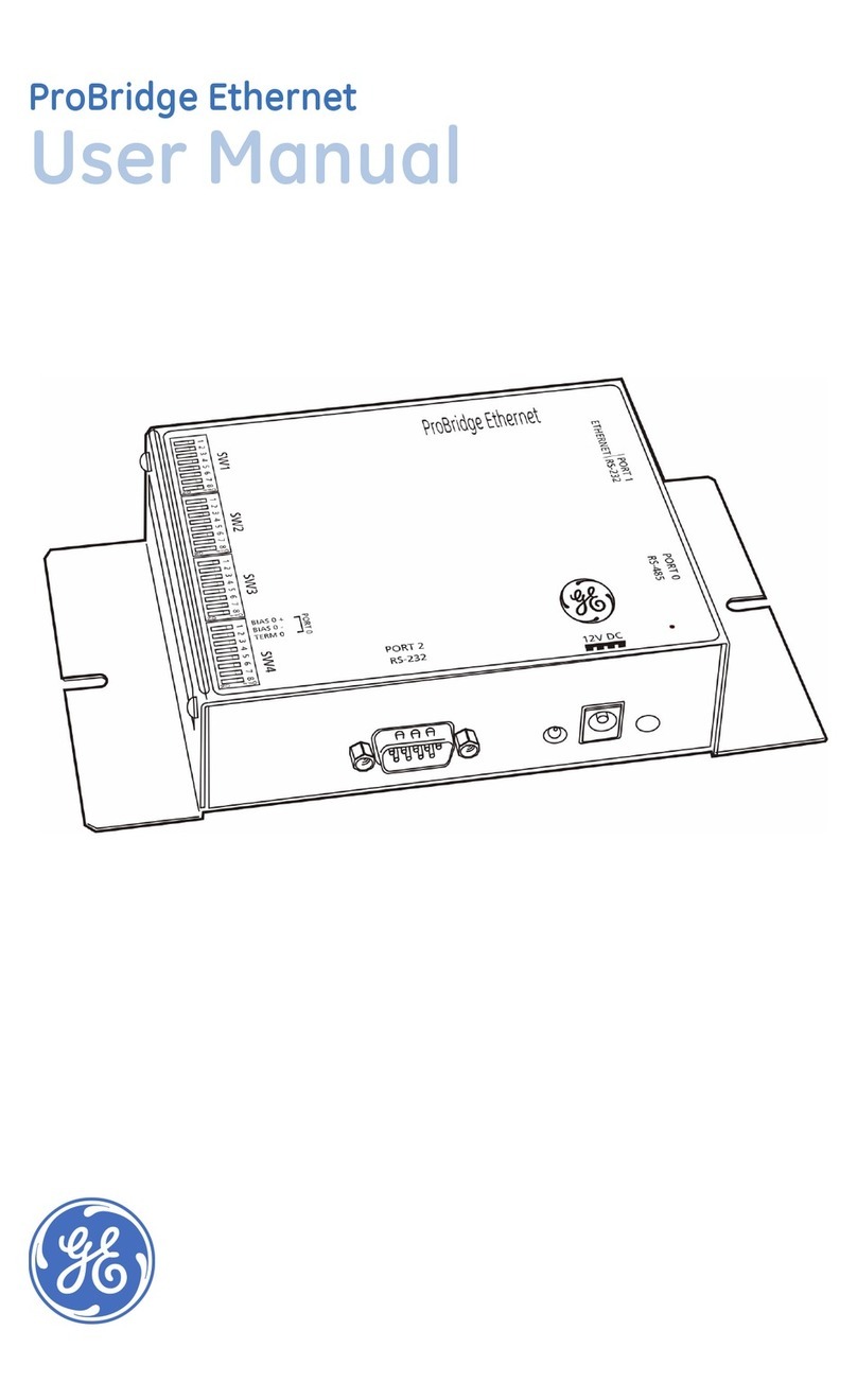 GE ProBridge Ethernet PBe User manual
