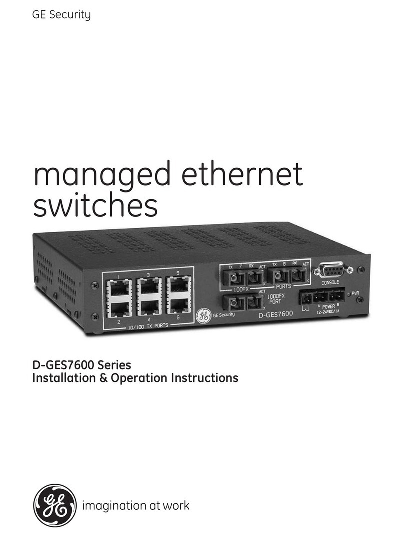 GE D-GES7600 Series User manual
