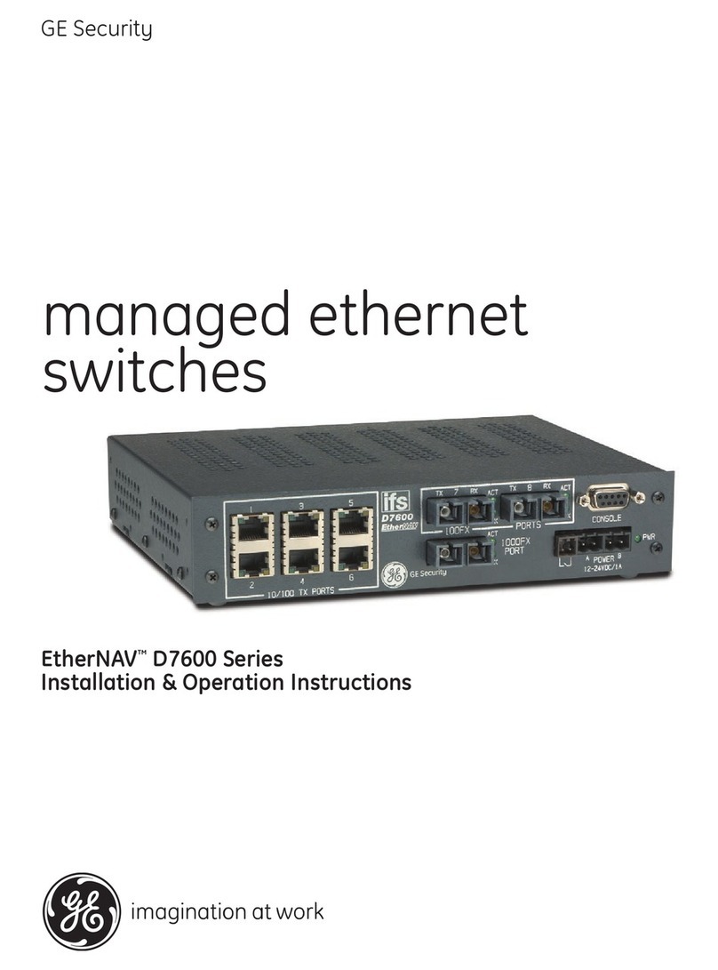 GE Security EtherNAV D7600 Series Installation & operation manual