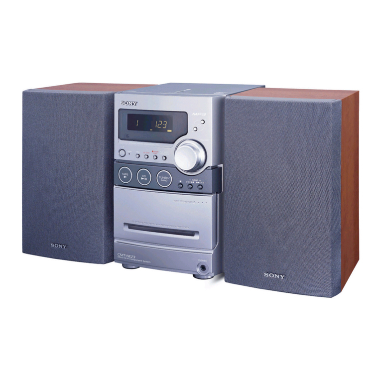 Sony CMT-NEZ3 - Micro Hi Fi Component System User manual
