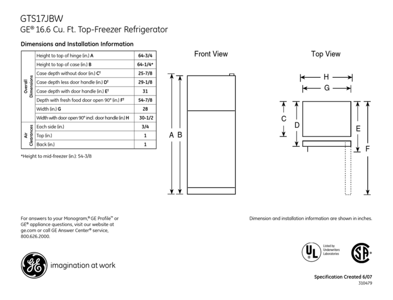 GE GTH18JBR Manual