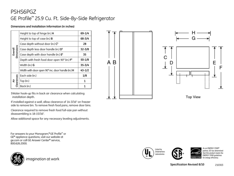 GE Profile PSHS6PGZSS Manual