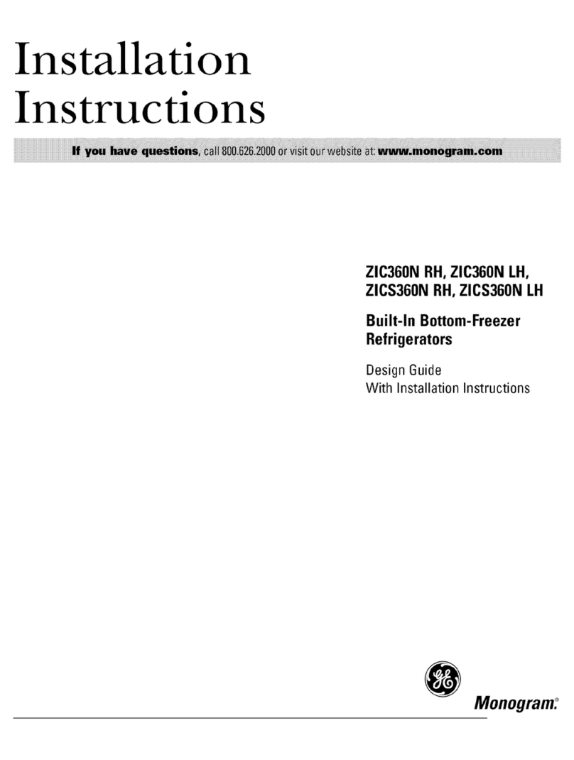 GE Monogram ZIC360N RH Guide GE Monogram ZIC360N RH Guide