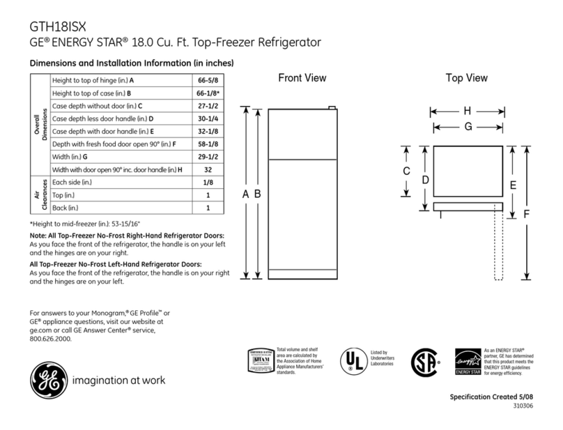 GE GTH18ISXSS Manual