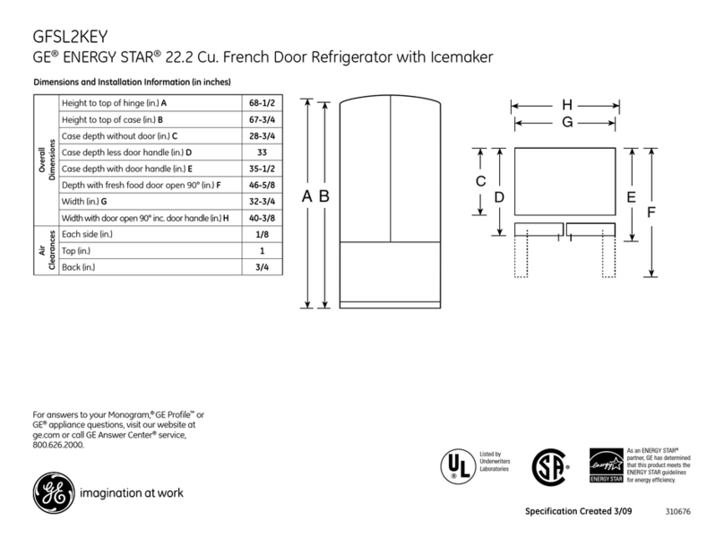 GE GFSL2KEYLS Manual GE GFSL2KEYLS Manual