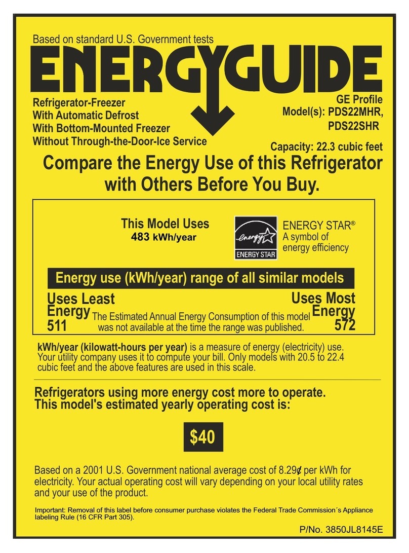 GE PDS22MHR User manual