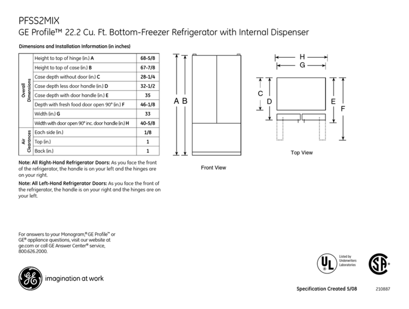 GE Profile PFSS2MIX Manual