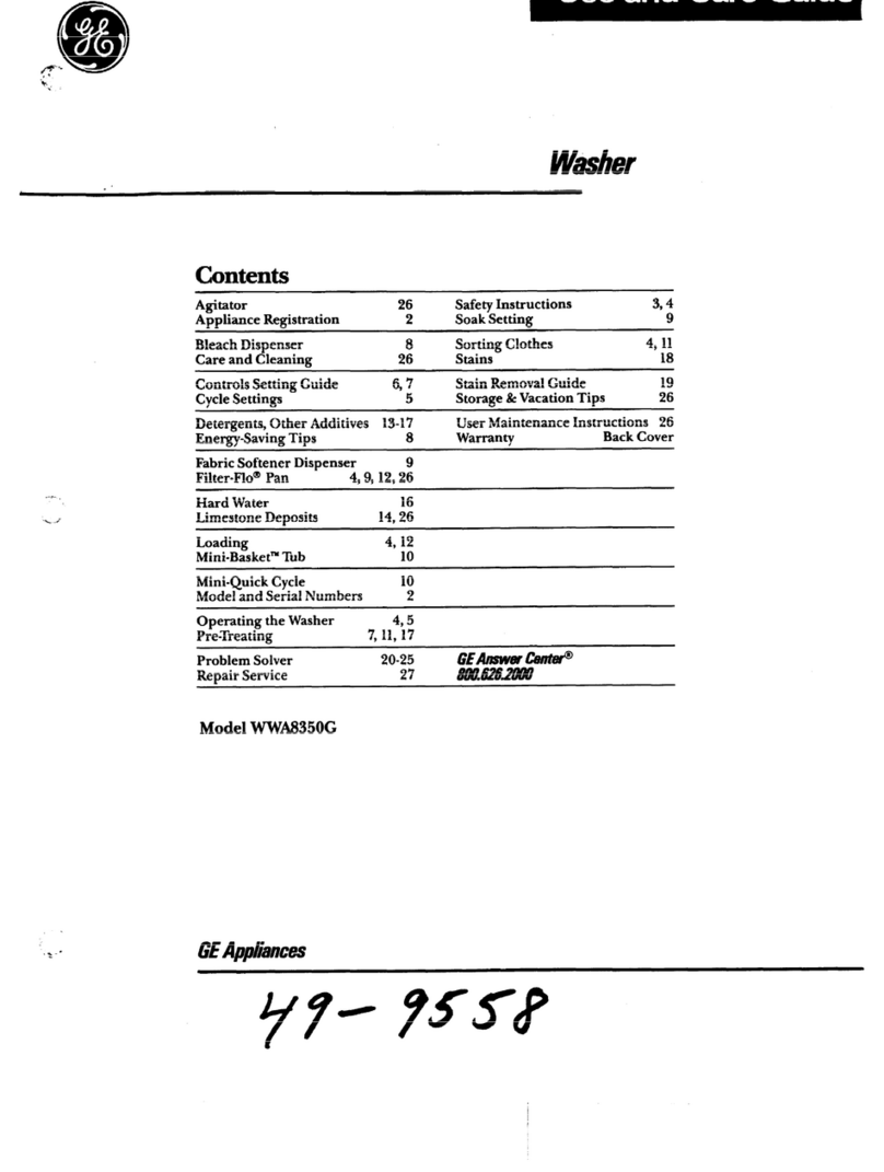 GE WWA8350C User manual GE WWA8350C User manual