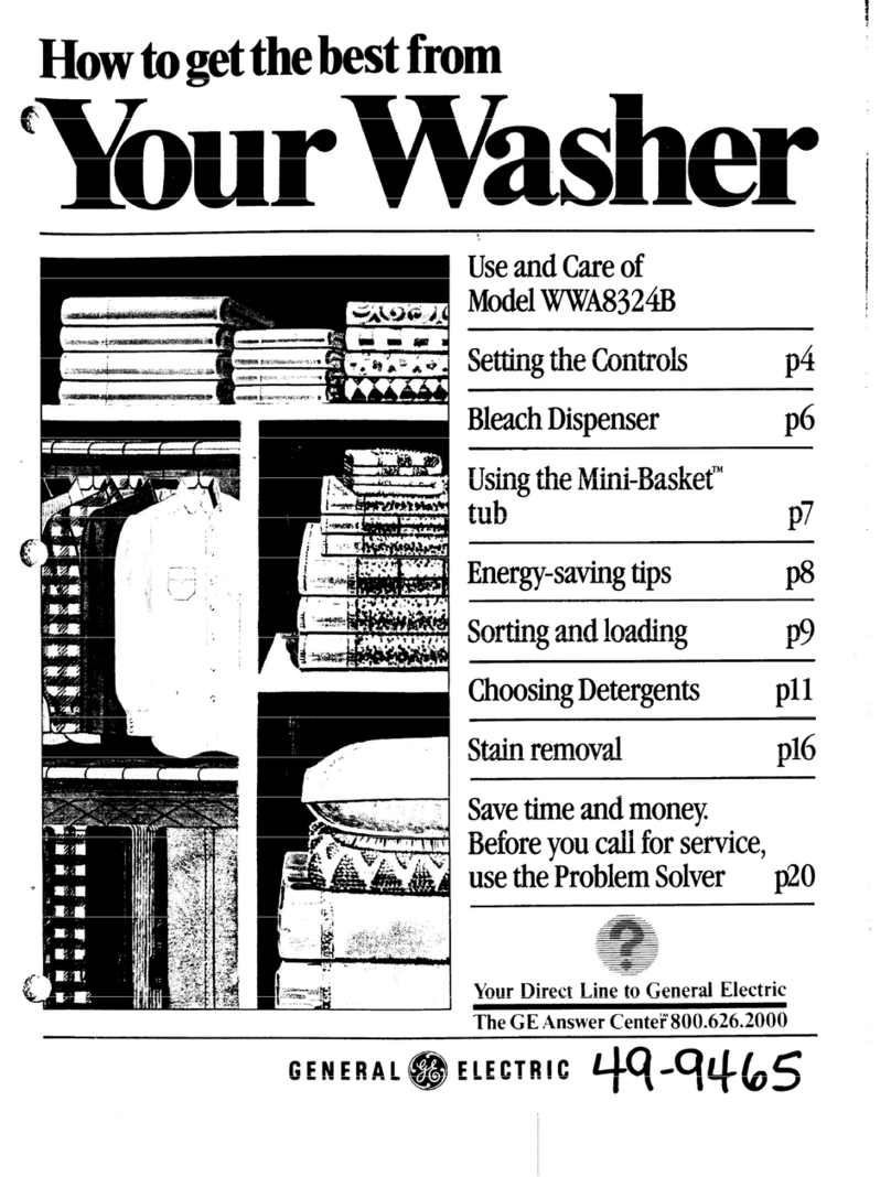 GE WWA8324B Installation instructions