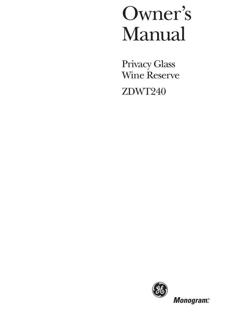 GE Monogram ZDWT240 User manual