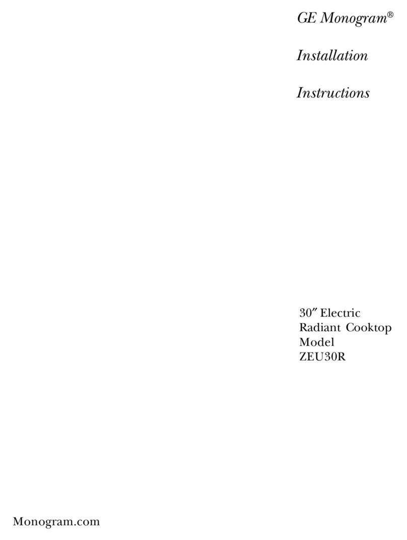 GE Monogram ZEU30R User manual
