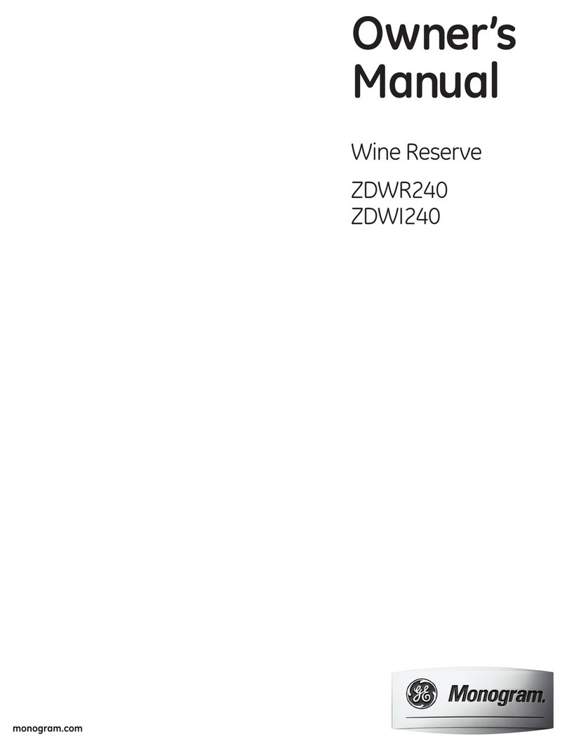 GE Monogram ZDWI240 User manual