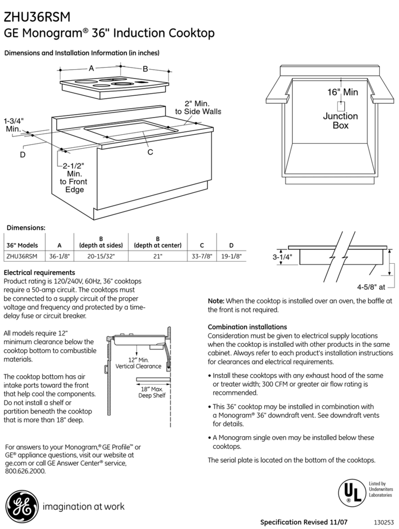 GE Monogram ZHU36RSM Manual GE Monogram ZHU36RSM Manual