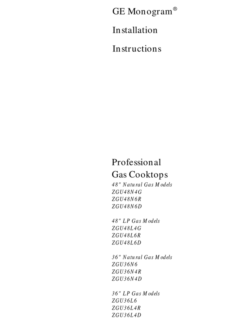 GE ZGU36L6D User manual