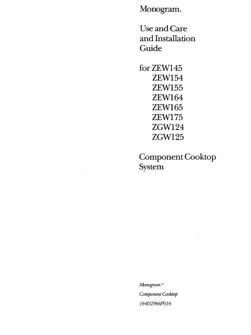 GE Monogram ZEW145 Training manual