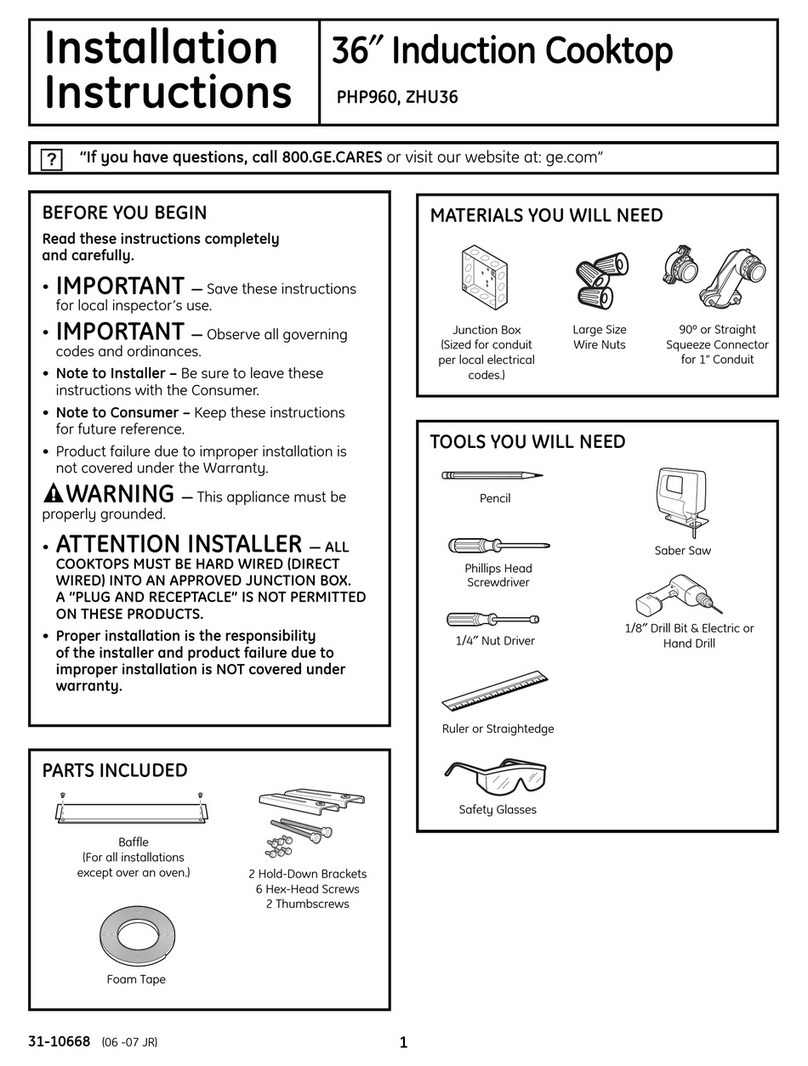 GE Profile PHP960 User manual