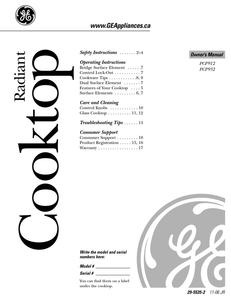 GE PCP912 owner's manual
