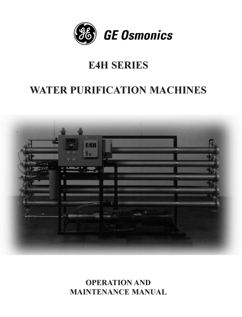GE Osmonics E4H Series Operation and maintenance manual