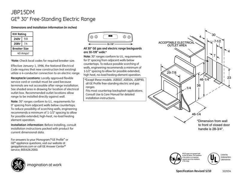 GE JBP15DM Manual