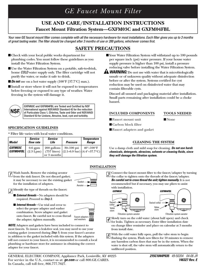 GE GXFM03C Installation guide