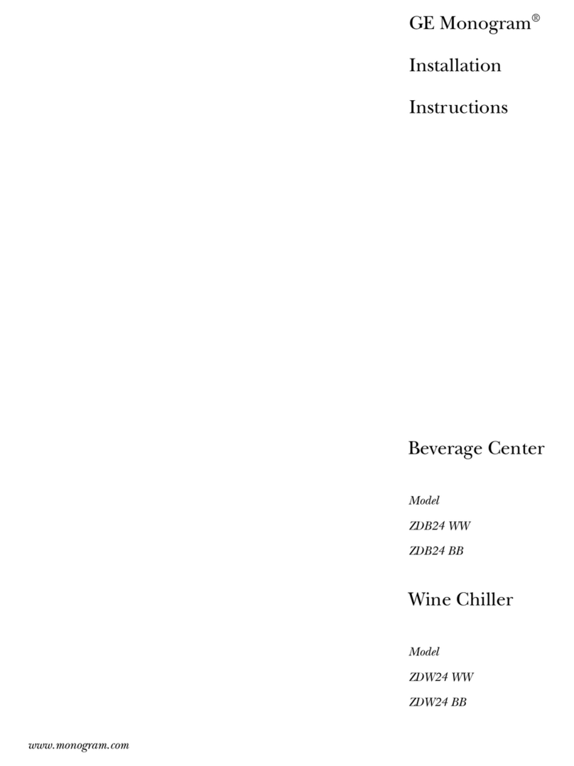 GE Monogram ZDB24 BB User manual