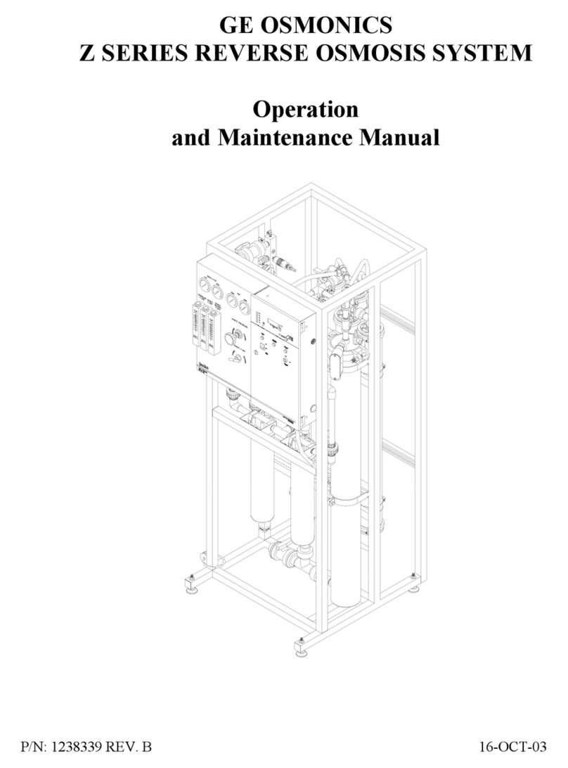 GE Osmonics Z-10000 User manual