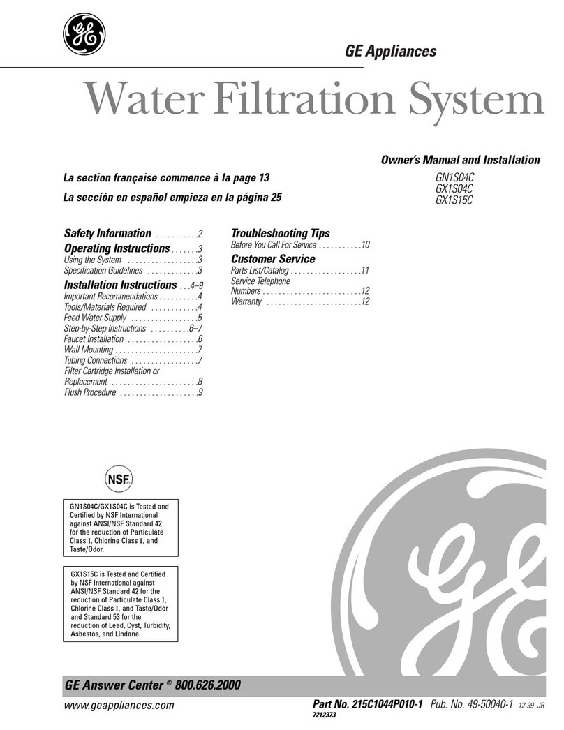 GE GX1S15C Safety guide