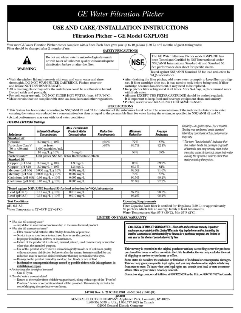GE GXPL03H Installation guide