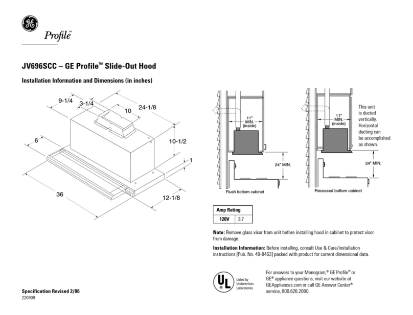 GE GE Profile JV696SCC Service manual GE GE Profile JV696SCC Service manual